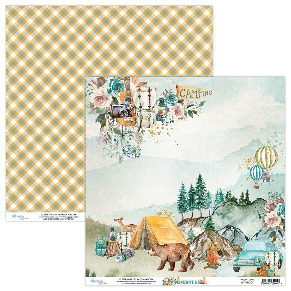 Mintay Wilderness 6x6 Inch Scrapbooking Paper Pad (MT-WIL-08)