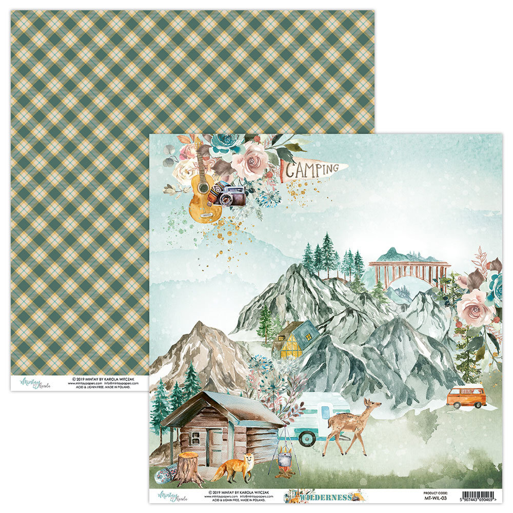 Mintay Wilderness 6x6 Inch Scrapbooking Paper Pad (MT-WIL-08)