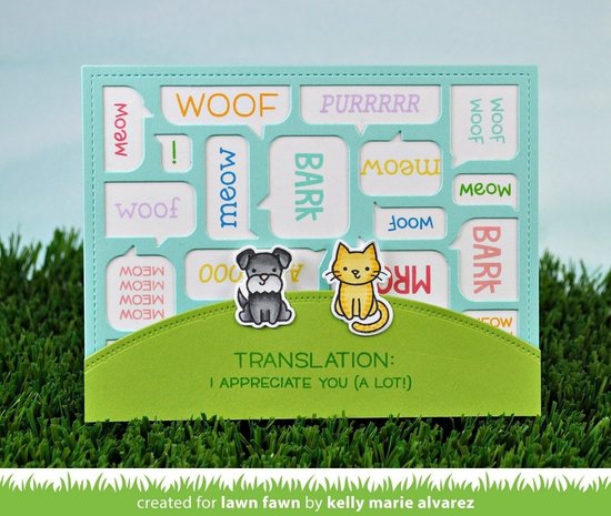 Lawn Fawn Say What? Pets Clear Stamps (LF1962)