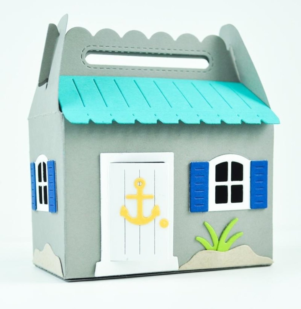 Lawn Fawn Scalloped Treat Box Beach House Add-on Dies (LF1975)