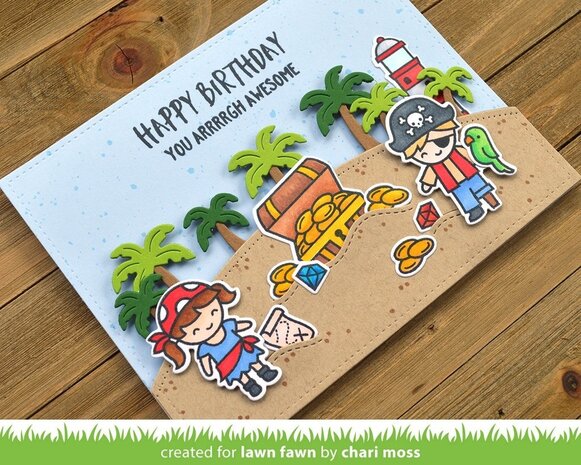 Lawn Fawn Sandy Beach Accents Dies (LF1980)