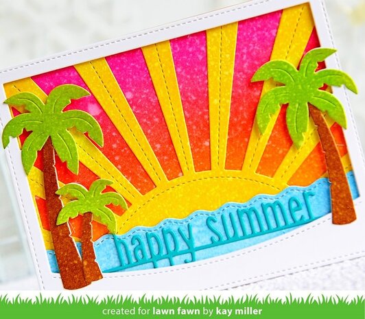 Lawn Fawn Sunrise Backdrop Die (LF1987) Lawn Fawn Sunrise Backdrop Die (LF1987)