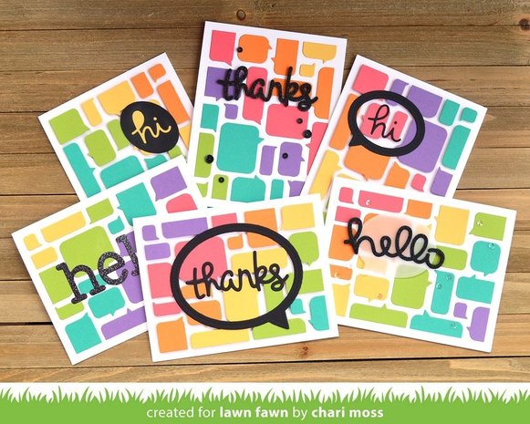 Lawn Fawn Speech Bubble Backdrop Die (LF1989)