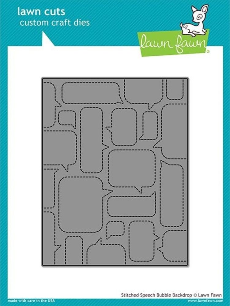 Lawn Fawn Stitched Speech Bubble Backdrop Die (LF1990)