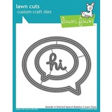 Lawn Fawn Outside in Stitched Speech Bubbles Dies (LF1992)