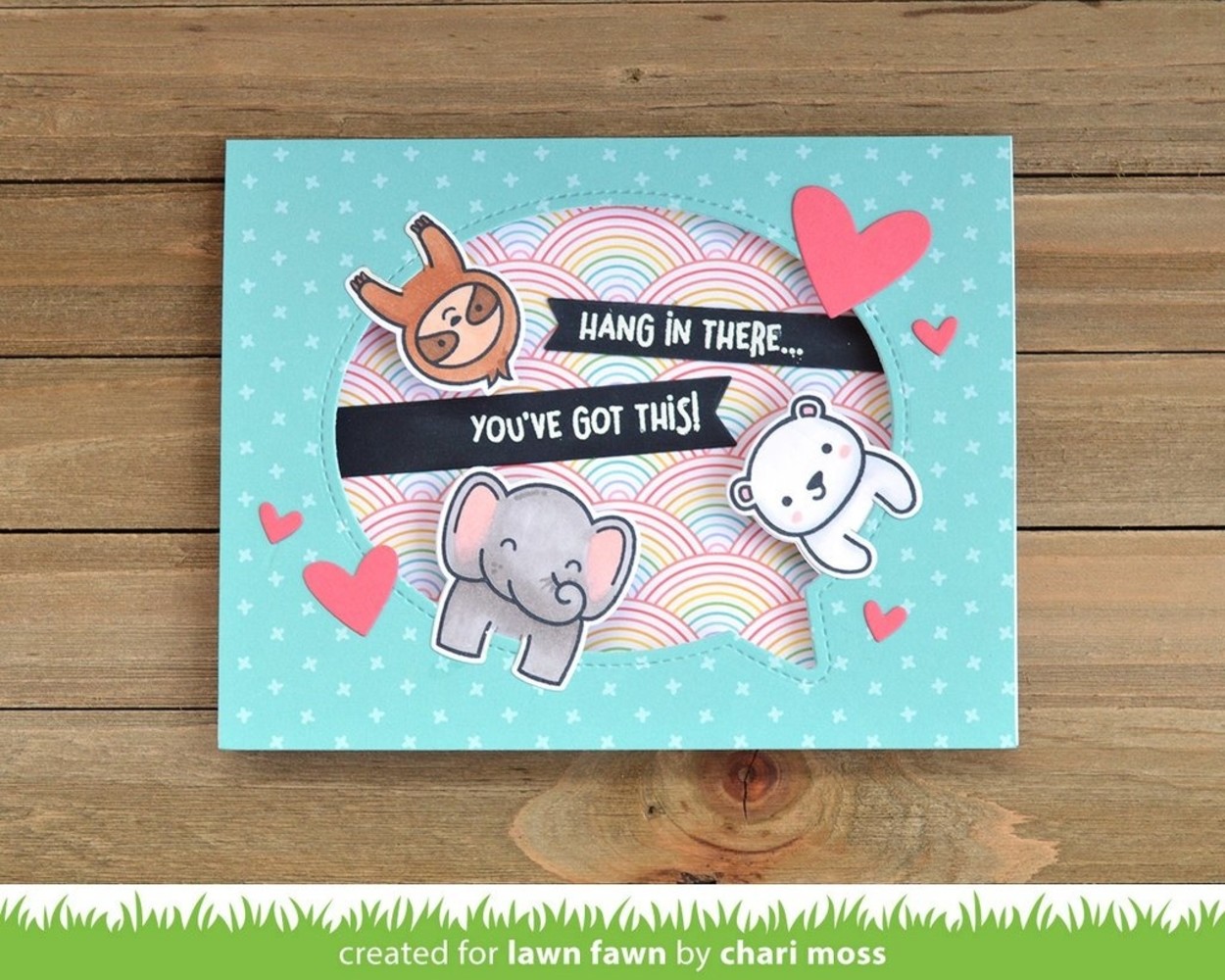 Lawn Fawn Outside in Stitched Speech Bubbles Dies (LF1992)