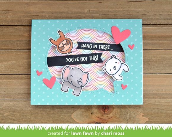 Lawn Fawn Outside in Stitched Speech Bubbles Dies (LF1992)