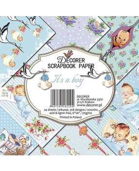 Decorer It's a Boy 6x6 Inch Paper Pack (DECOR-C26-229)