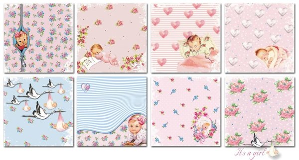 Decorer It's a Girl 6x6 Inch Paper Pack (DECOR-C27-230) Decorer It's a Girl 6x6 Inch Paper Pack (DECOR-C27-230)