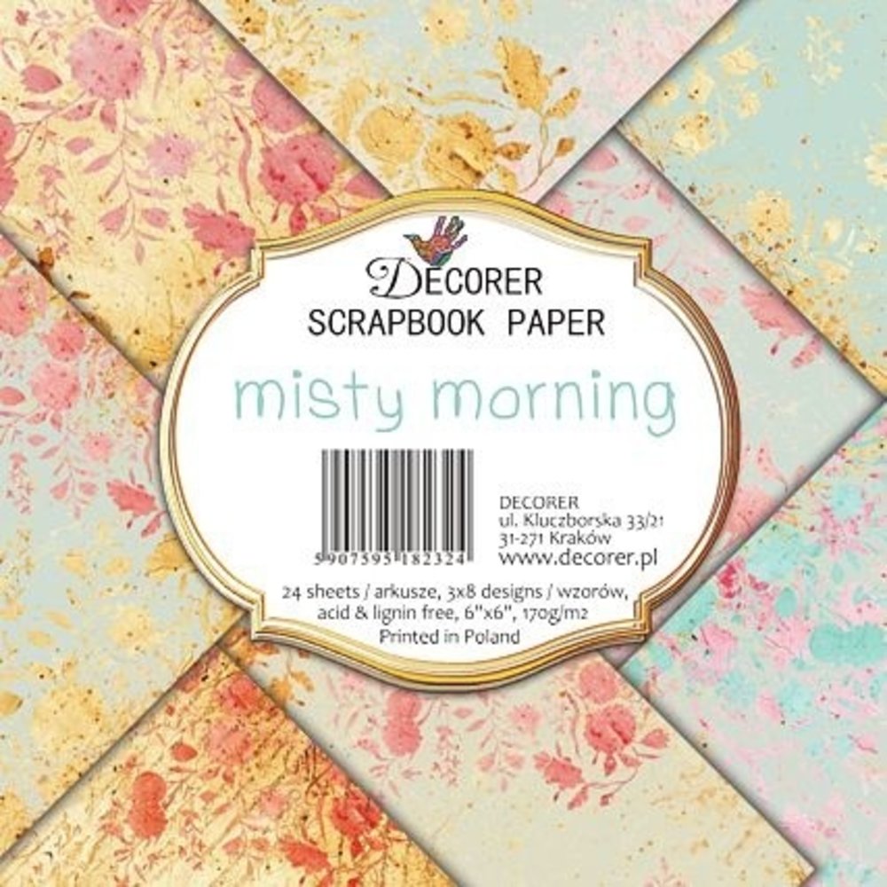 Decorer Misty Morning 6x6 Inch Paper Pack (DECOR-C29-232)
