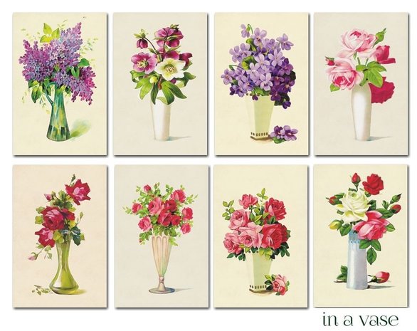 Decorer In a Vase Paper Pack (7x10,8cm) (M62) Decorer In a Vase Paper Pack (7x10,8cm) (M62)