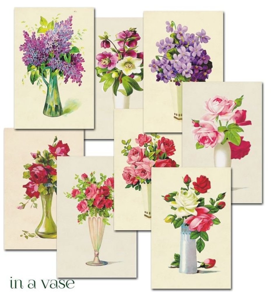 Decorer In a Vase Paper Pack (7x10,8cm) (M62) Decorer In a Vase Paper Pack (7x10,8cm) (M62)