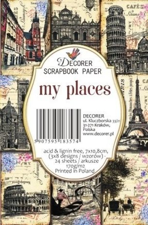 Decorer My Places Paper Pack (7x10,8cm) (M63)