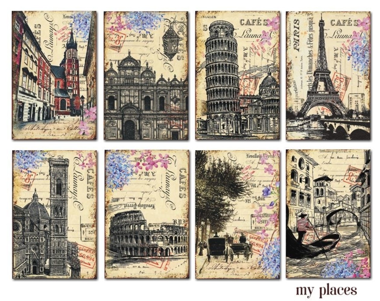 Decorer My Places Paper Pack (7x10,8cm) (M63)