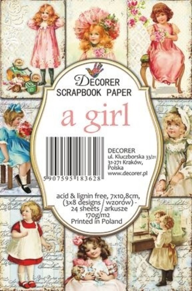 Decorer A Girl Paper Pack (7x10,8cm) (M67) Decorer A Girl Paper Pack (7x10,8cm) (M67)