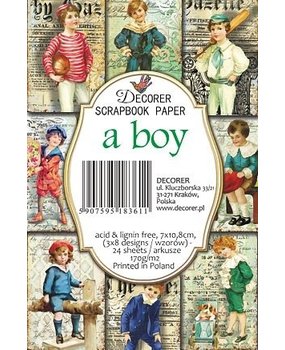 Decorer A Boy Paper Pack (7x10,8cm) (M68) Decorer A Boy Paper Pack (7x10,8cm) (M68)