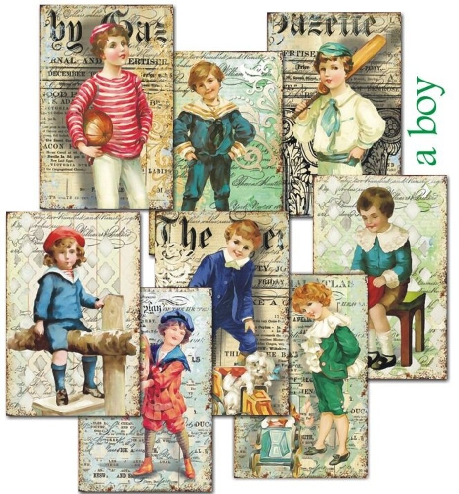 Decorer A Boy Paper Pack (7x10,8cm) (M68) Decorer A Boy Paper Pack (7x10,8cm) (M68)
