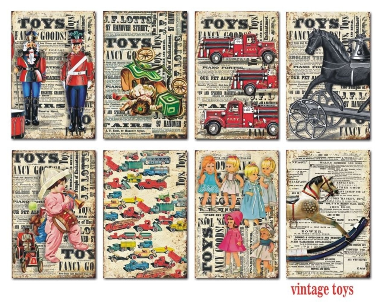 Decorer Vintage Toys Paper Pack (7x10,8cm) (M69) Decorer Vintage Toys Paper Pack (7x10,8cm) (M69)