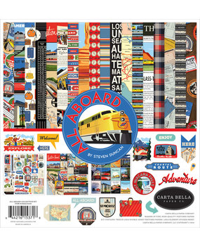 Carta Bella All Aboard 12x12 Inch Collection Kit (CBAA101016)