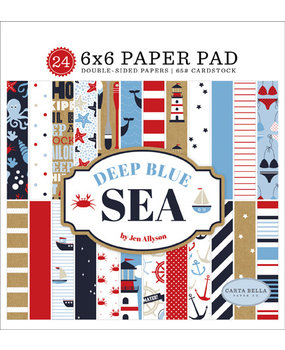 Carta Bella Deep Blue Sea 6x6 Inch Paper Pad (CBDB102023)