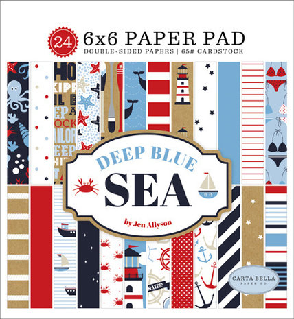 Carta Bella Deep Blue Sea 6x6 Inch Paper Pad (CBDB102023)