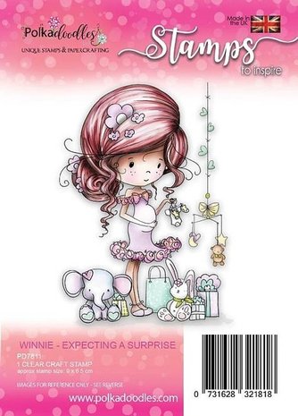 Polkadoodles Winnie Expecting a Suprise Clear Stamp (PD7811) Polkadoodles Winnie Expecting a Suprise Clear Stamp (PD7811)
