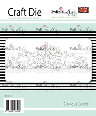 Polkadoodles Glorious Border Die (PD7550) Polkadoodles Glorious Border Die (PD7550)