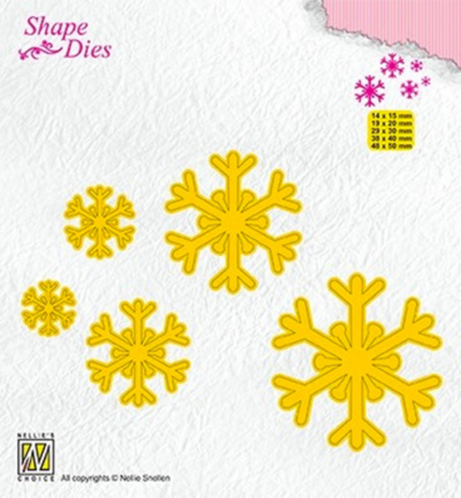 Nellie Snellen Shape Die Snowflakes (SD168) Nellie Snellen Shape Die Snowflakes (SD168)
