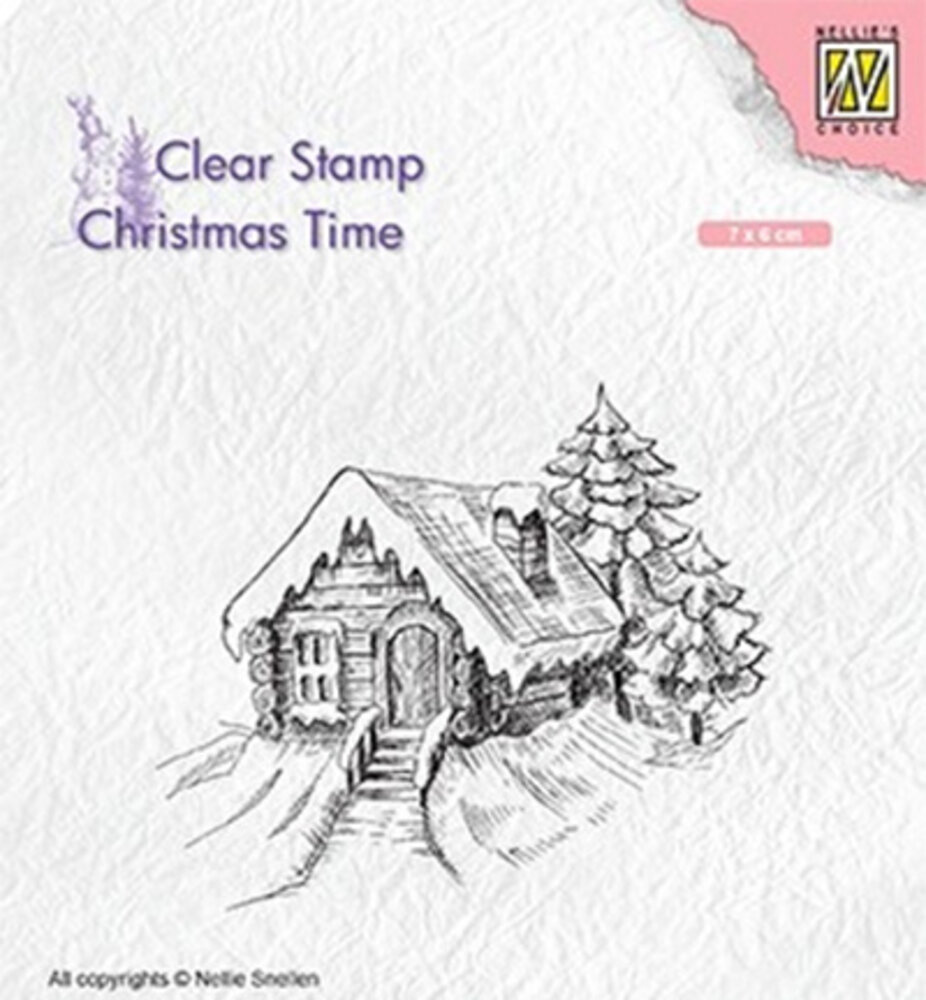 Nellie Snellen  Cosily Snowy Cottage Clear Stamp (CT030) Nellie Snellen  Cosily Snowy Cottage Clear Stamp (CT030)