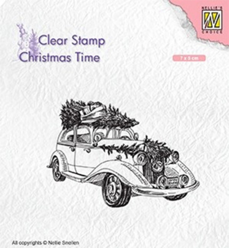 Nellie Snellen Christmas Tree Transport Clear Stamp (CT031) Nellie Snellen Christmas Tree Transport Clear Stamp (CT031)