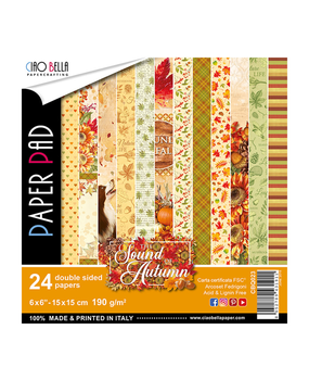 Ciao Bella Papercrafting The Sound Of Autumn 6x6 Inch Paper Pad (CBQ023) Ciao Bella Papercrafting The Sound Of Autumn 6x6 Inch Paper Pad (CBQ023)