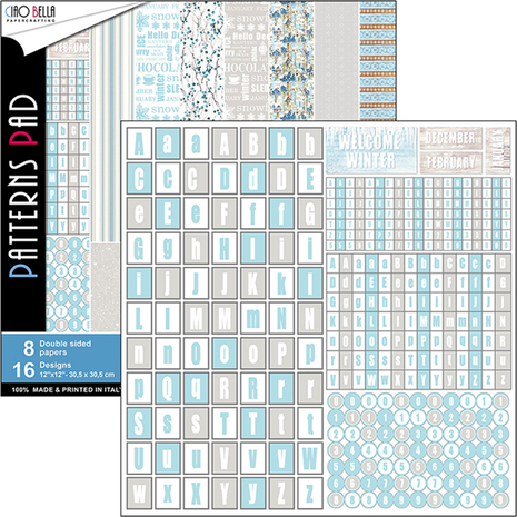 Ciao Bella Papercrafting Time For Home 12x12 Inch Patterns Pad (CBT024) Ciao Bella Papercrafting Time For Home 12x12 Inch Patterns Pad (CBT024)