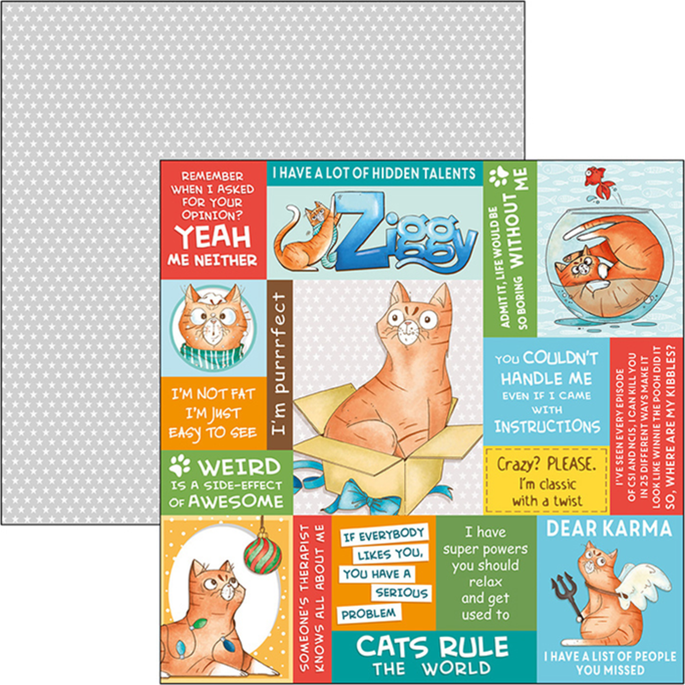 Ciao Bella Papercrafting Zoe & Ziggy 12x12 Inch Paper Pad (CBPM025) Ciao Bella Papercrafting Zoe & Ziggy 12x12 Inch Paper Pad (CBPM025)