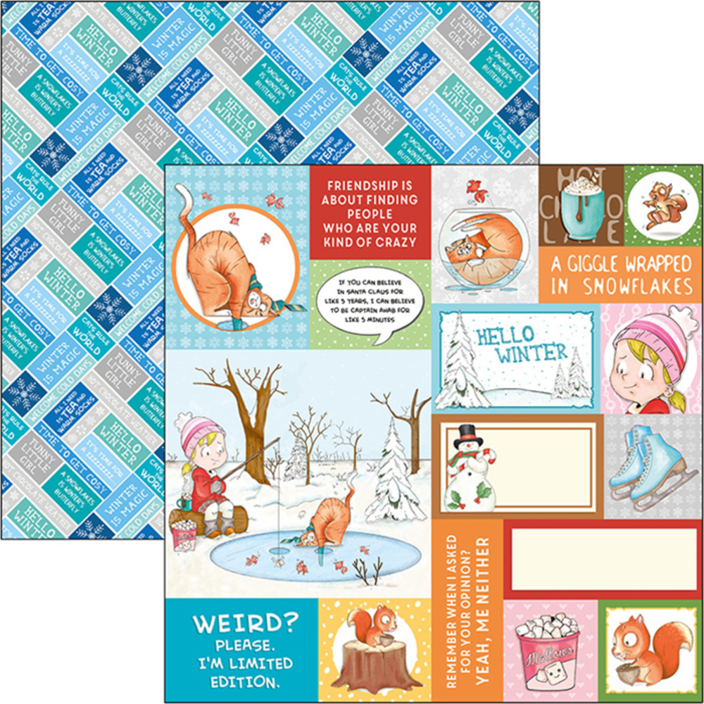 Ciao Bella Papercrafting Zoe & Ziggy 12x12 Inch Paper Pad (CBPM025) Ciao Bella Papercrafting Zoe & Ziggy 12x12 Inch Paper Pad (CBPM025)