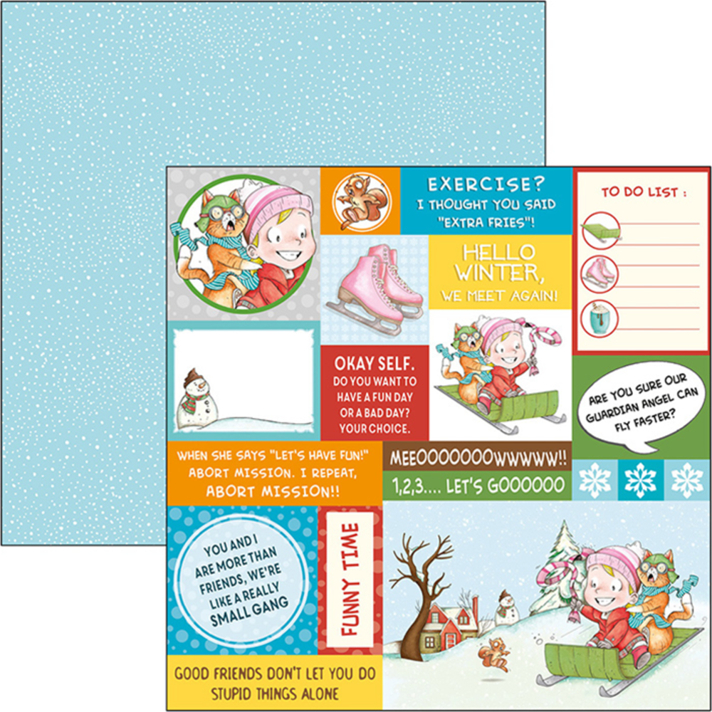 Ciao Bella Papercrafting Zoe & Ziggy 12x12 Inch Paper Pad (CBPM025) Ciao Bella Papercrafting Zoe & Ziggy 12x12 Inch Paper Pad (CBPM025)