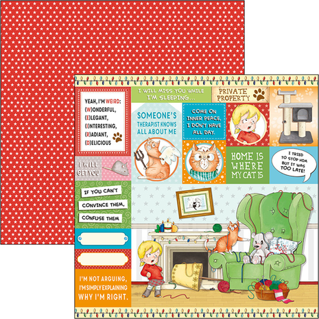 Ciao Bella Papercrafting Zoe & Ziggy 12x12 Inch Paper Pad (CBPM025) Ciao Bella Papercrafting Zoe & Ziggy 12x12 Inch Paper Pad (CBPM025)