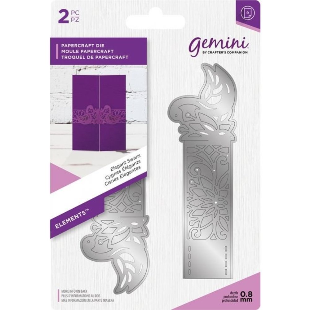 Gemini Swans Papercraft Die (GEM-MD-ELE-ELSA)