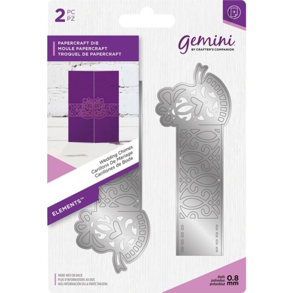 Gemini Wedding Chimes Papercraft Die (GEM-MD-ELE-WECH)