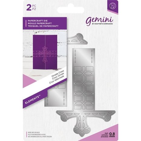 Gemini Ornate Cross Papercraft Die (GEM-MD-ELE-ORCR)