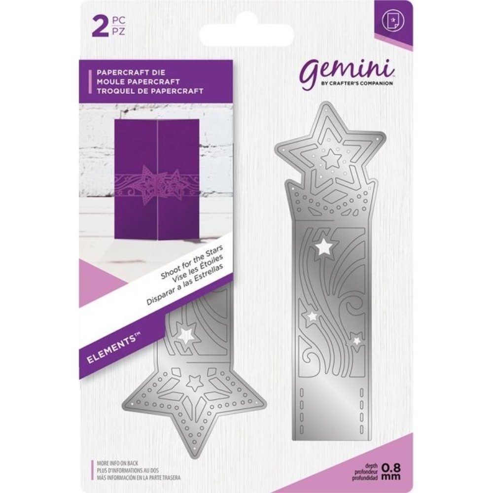 Gemini Shoot for the Stars Papercraft Die (GEM-MD-ELE-SFTS) Gemini Shoot for the Stars Papercraft Die (GEM-MD-ELE-SFTS)