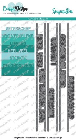 Carlijn Design Snijmal Randwoorden Sterkte (CDSN-0012)