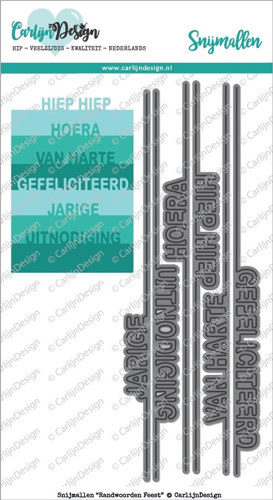 Carlijn Design Snijmal Randwoorden Feest (CDSN-0011) Carlijn Design Snijmal Randwoorden Feest (CDSN-0011)