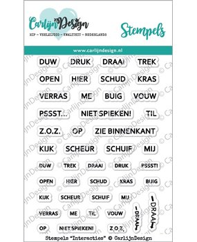 Carlijn Design Clear Stamps Interacties (CDST0027) Carlijn Design Clear Stamps Interacties (CDST0027)