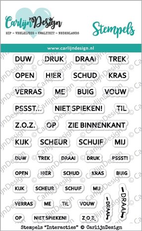 Carlijn Design Clear Stamps Interacties (CDST0027) Carlijn Design Clear Stamps Interacties (CDST0027)