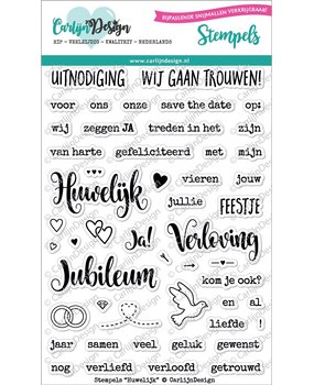Carlijn Design Clear Stamps Huwelijk (CDST0024)