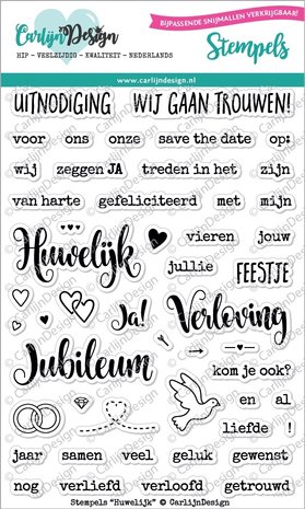 Carlijn Design Clear Stamps Huwelijk (CDST0024)