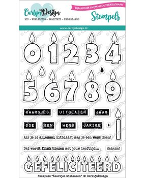 Carlijn Design Clear Stamps Kaarsjes Uitblazen (CDST0021)