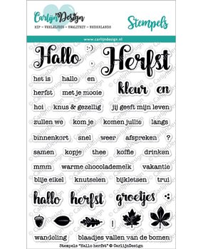 Carlijn Design Clear Stamps Hallo Herfst (CDST00004)