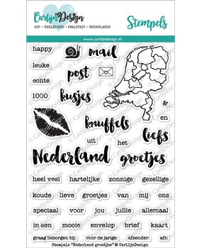 Carlijn Design Clear Stamps Nederland Groetjes (CDST0005)