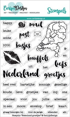 Carlijn Design Clear Stamps Nederland Groetjes (CDST0005)